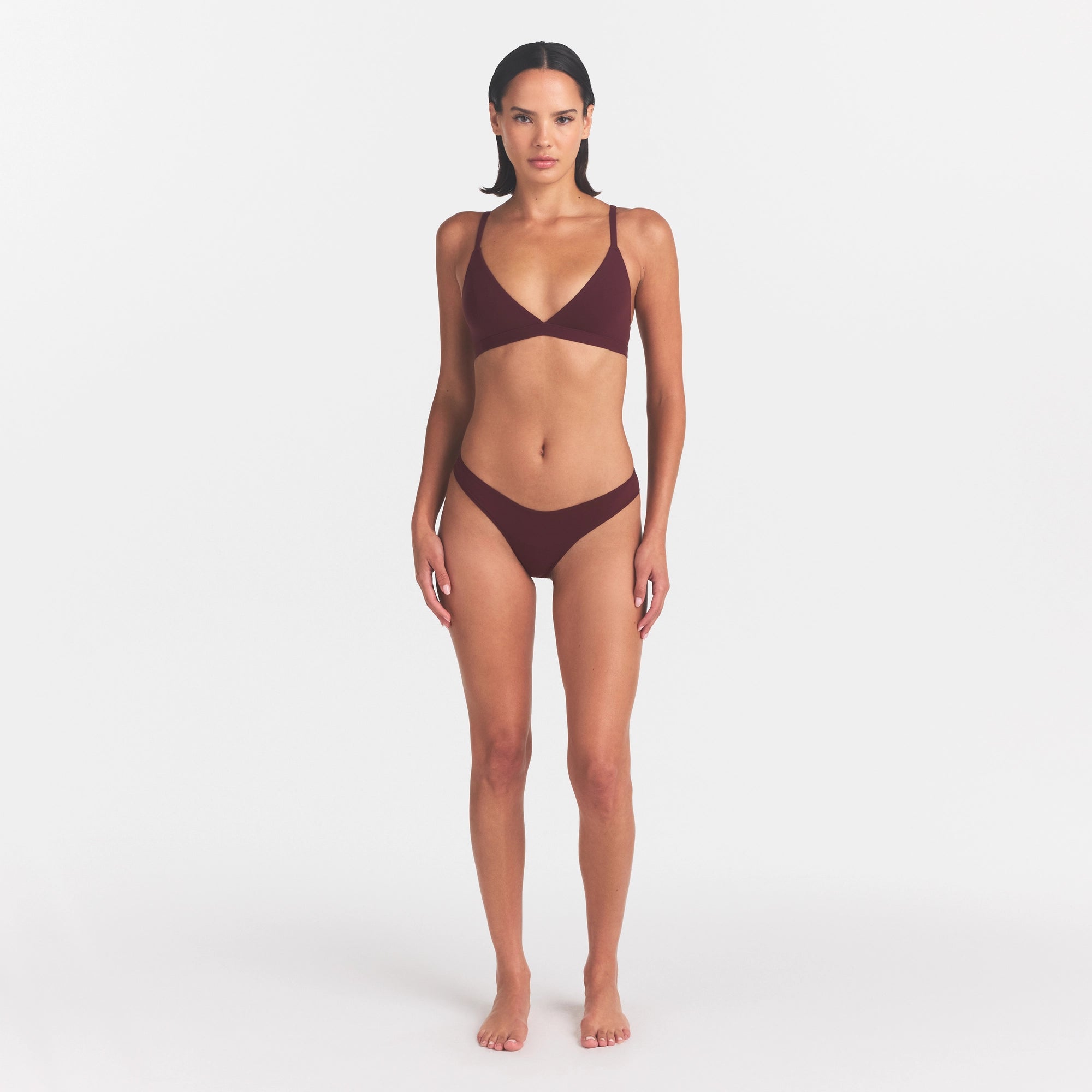 FITS EVERYBODY DIPPED FRONT THONG | CURRANT - Image 2