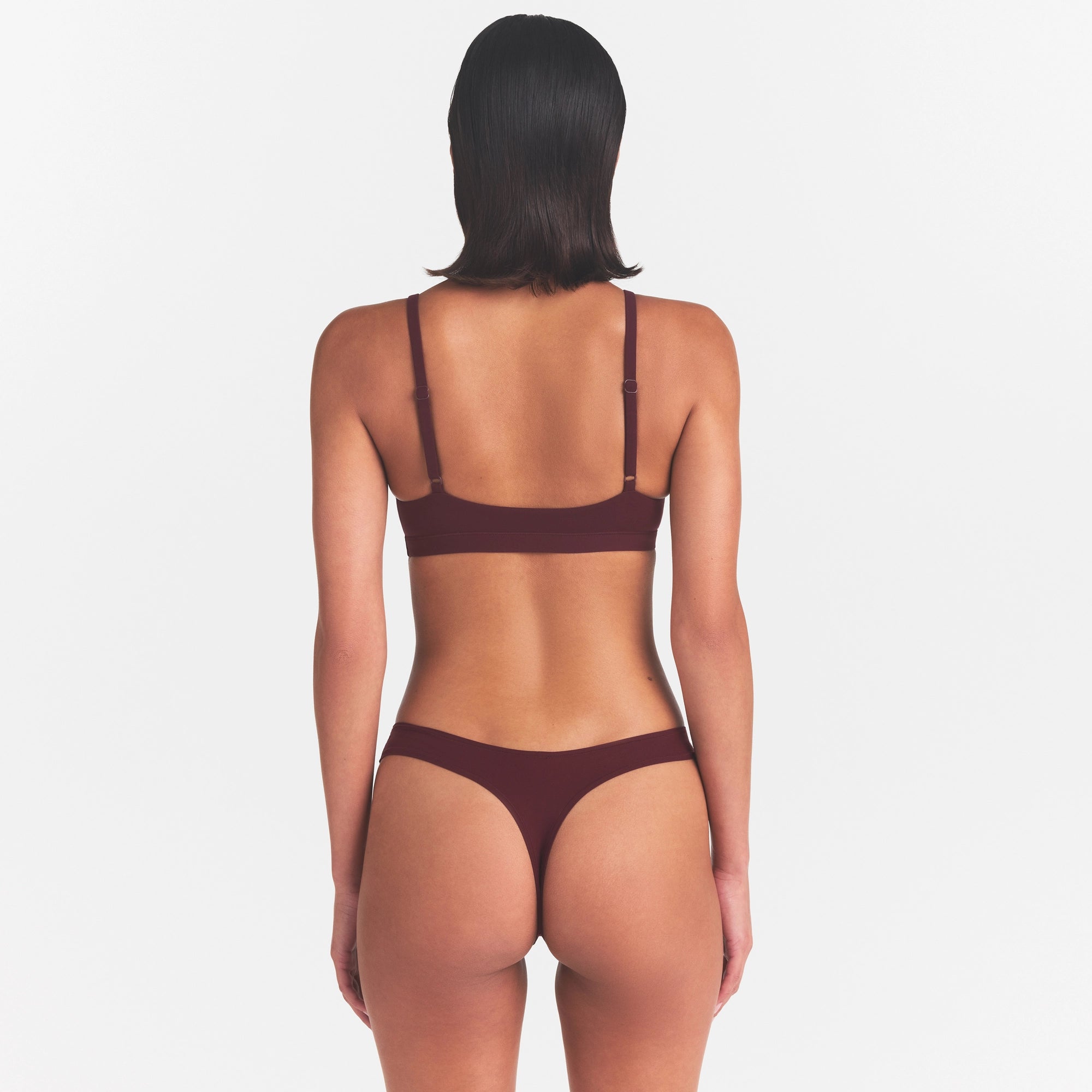 FITS EVERYBODY DIPPED FRONT THONG | CURRANT - Image 4
