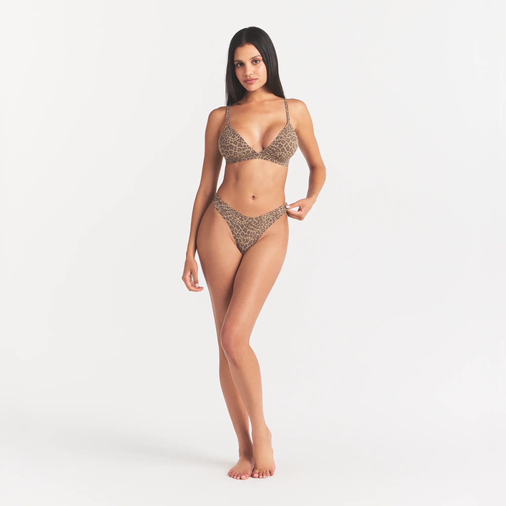 FITS EVERYBODY DIPPED FRONT THONG | DESERT LEOPARD INK PRINT - Image 5