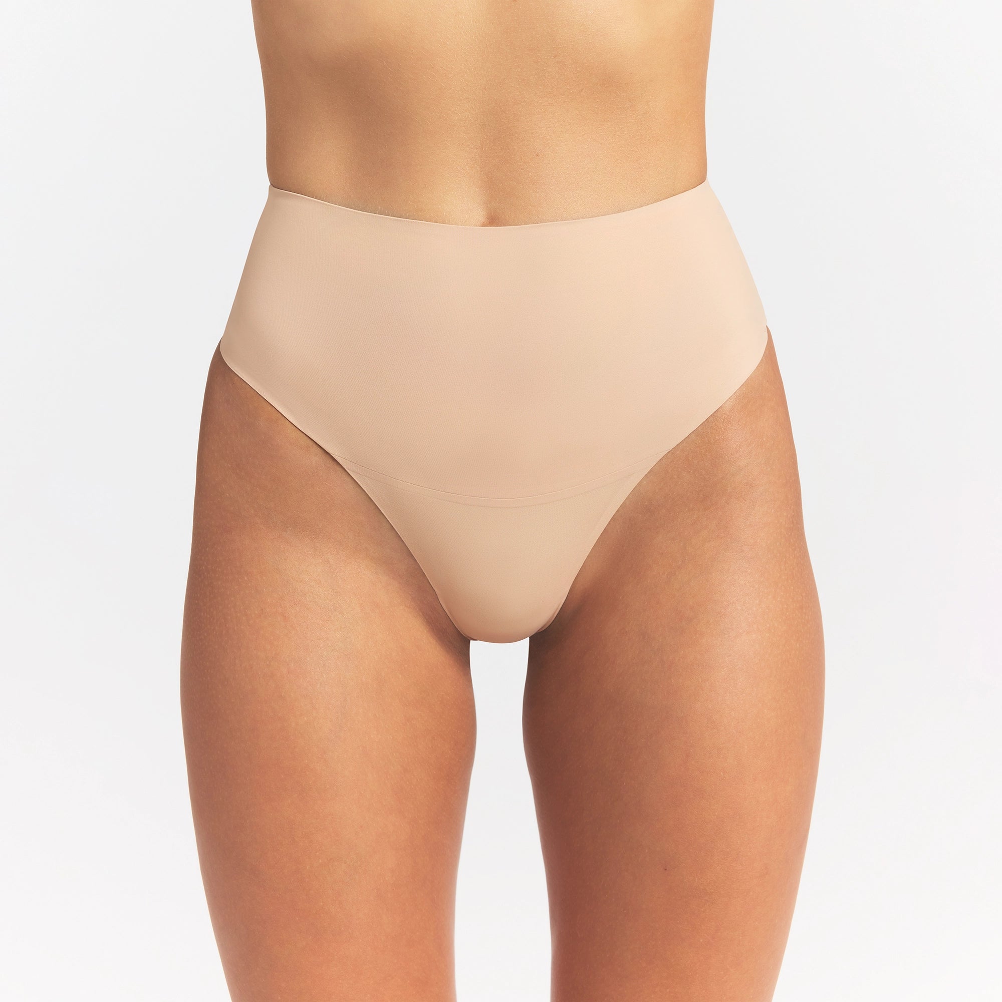 SMOOTHING INTIMATES HIGH-WAISTED THONG | CLAY - Image 4