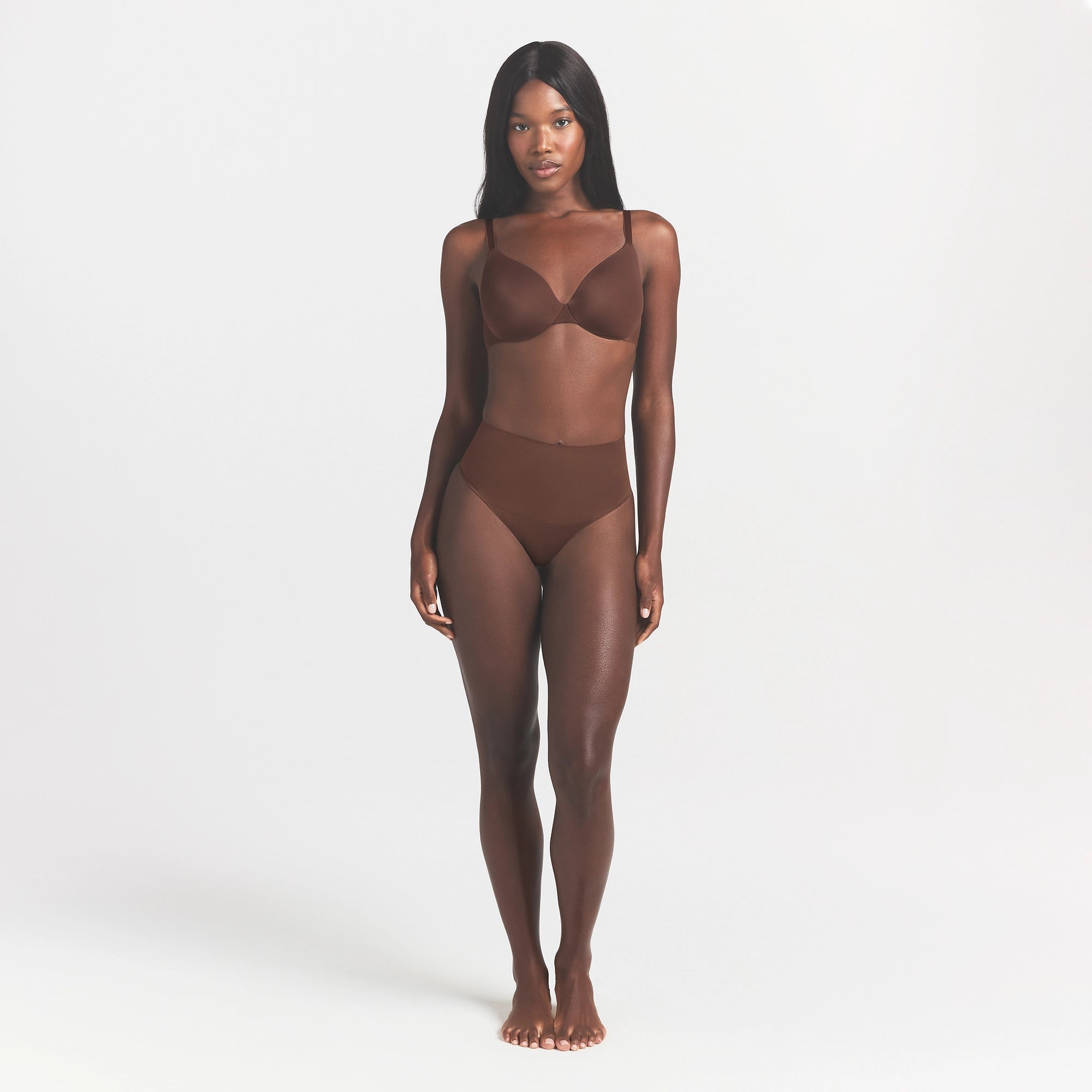 SMOOTHING INTIMATES HIGH-WAISTED THONG | COCOA - Image 2