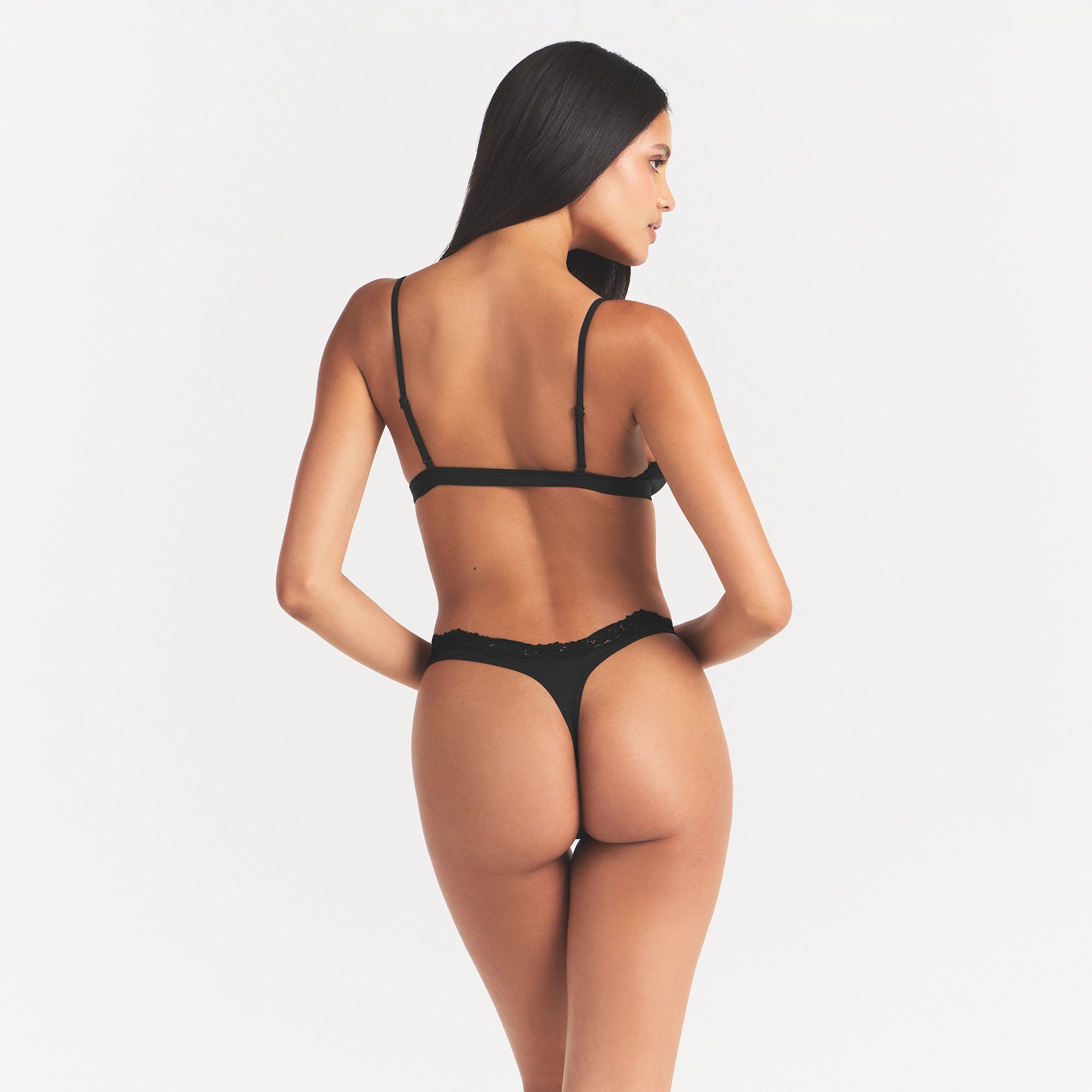 FITS EVERYBODY LACE DIPPED THONG | ONYX - Image 5
