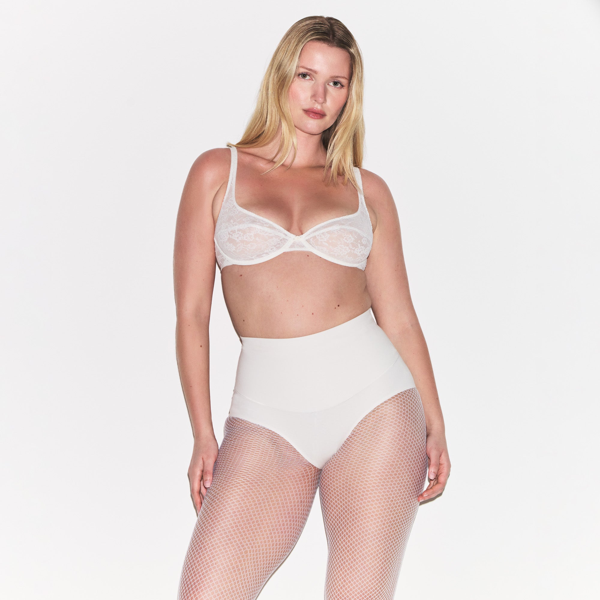 COTTON SHAPEWEAR HIGH-WAISTED BRIEF | MARBLE - Image 3