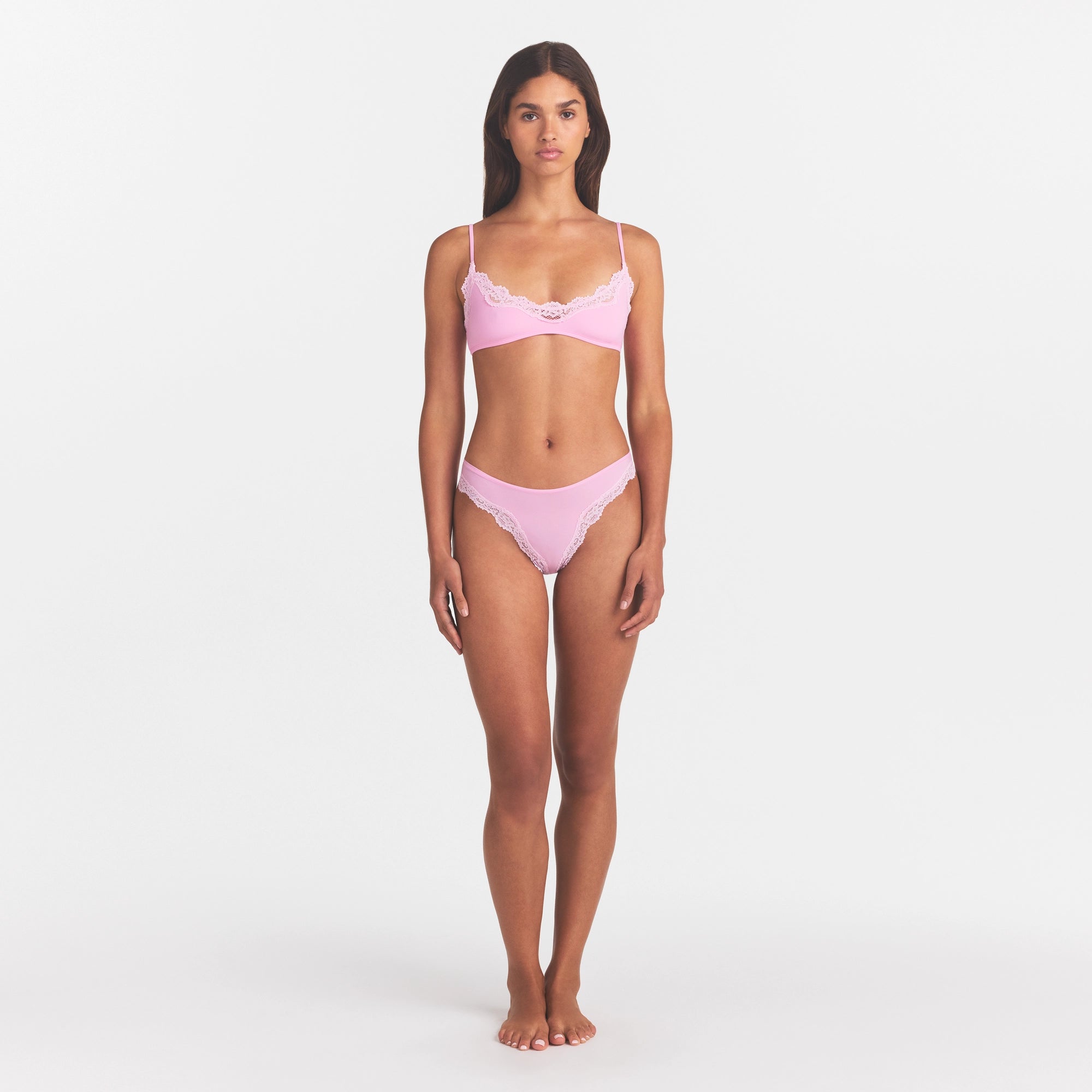 FITS EVERYBODY LACE TANGA | BUBBLE GUM TONAL - Image 2