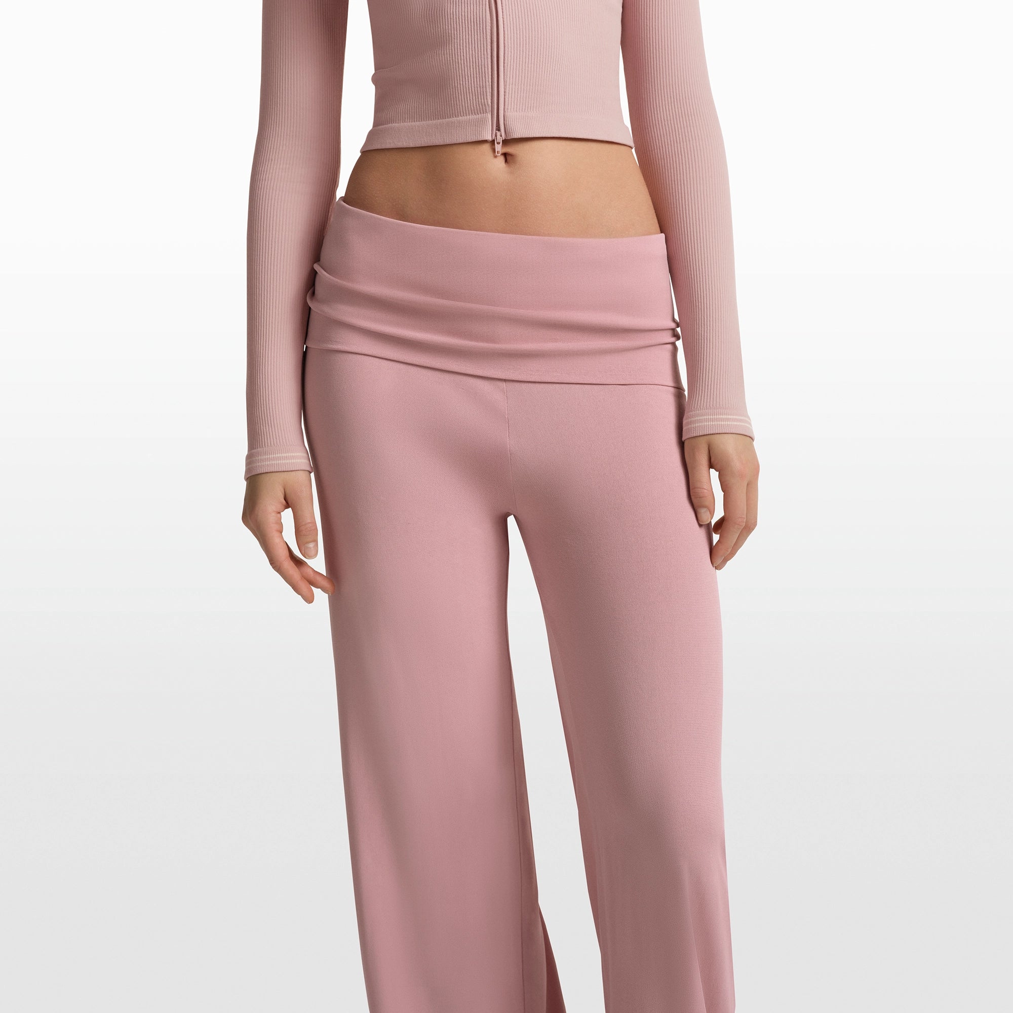 NikeSKIMS STRETCH KNIT FOLDOVER WIDE LEG PANT | HIMALAYAN - Image 5
