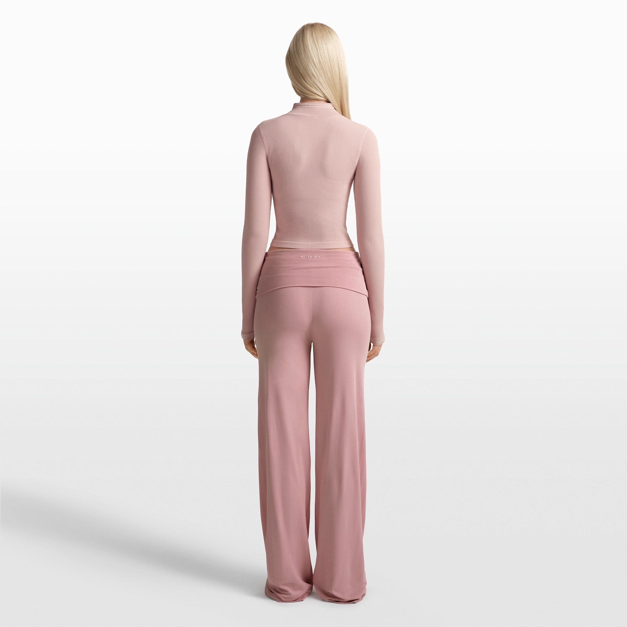 NikeSKIMS STRETCH KNIT FOLDOVER WIDE LEG PANT | HIMALAYAN - Image 6