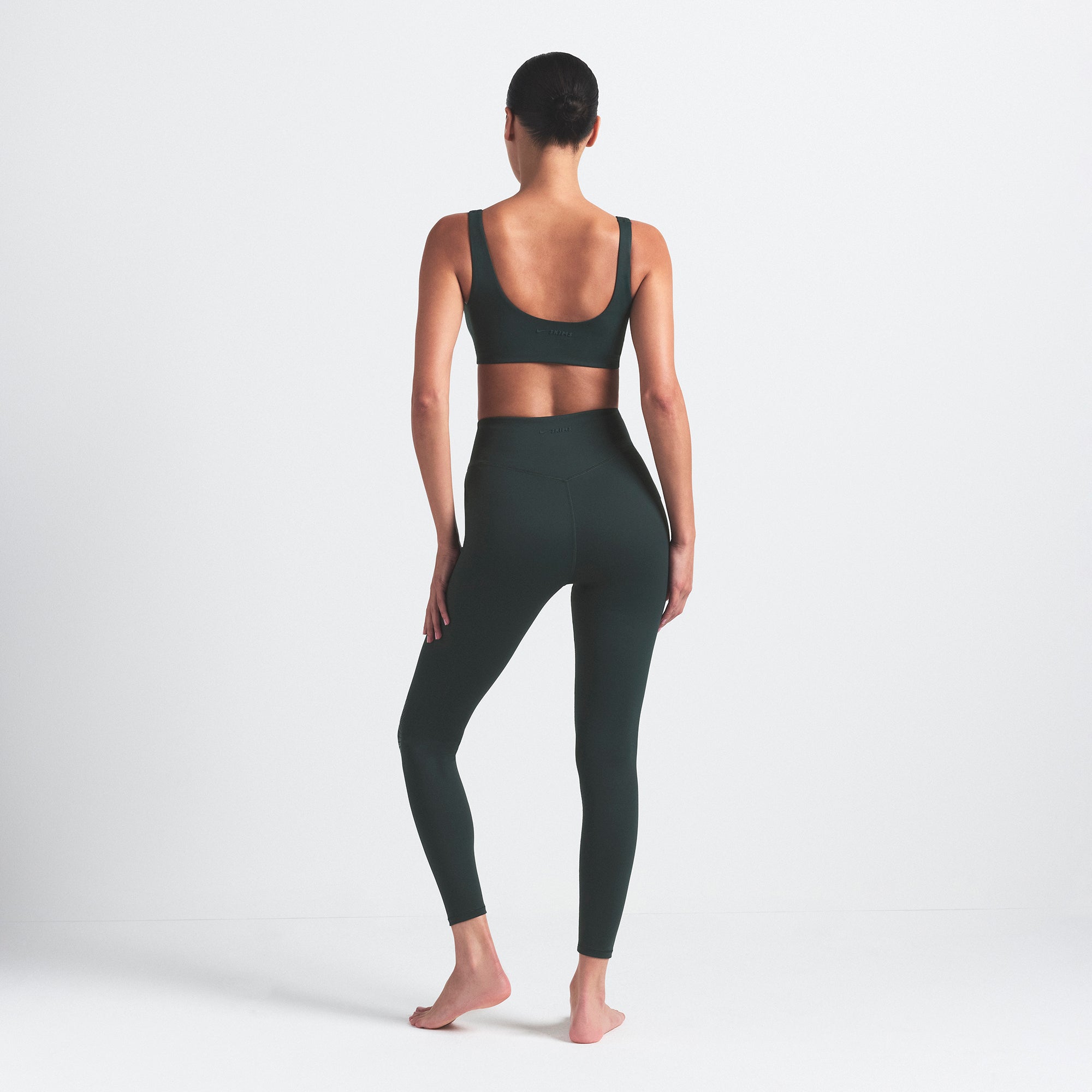 NikeSKIMS MATTE KNEE GRIP 26 LEGGING | DARK TEAL - Image 6