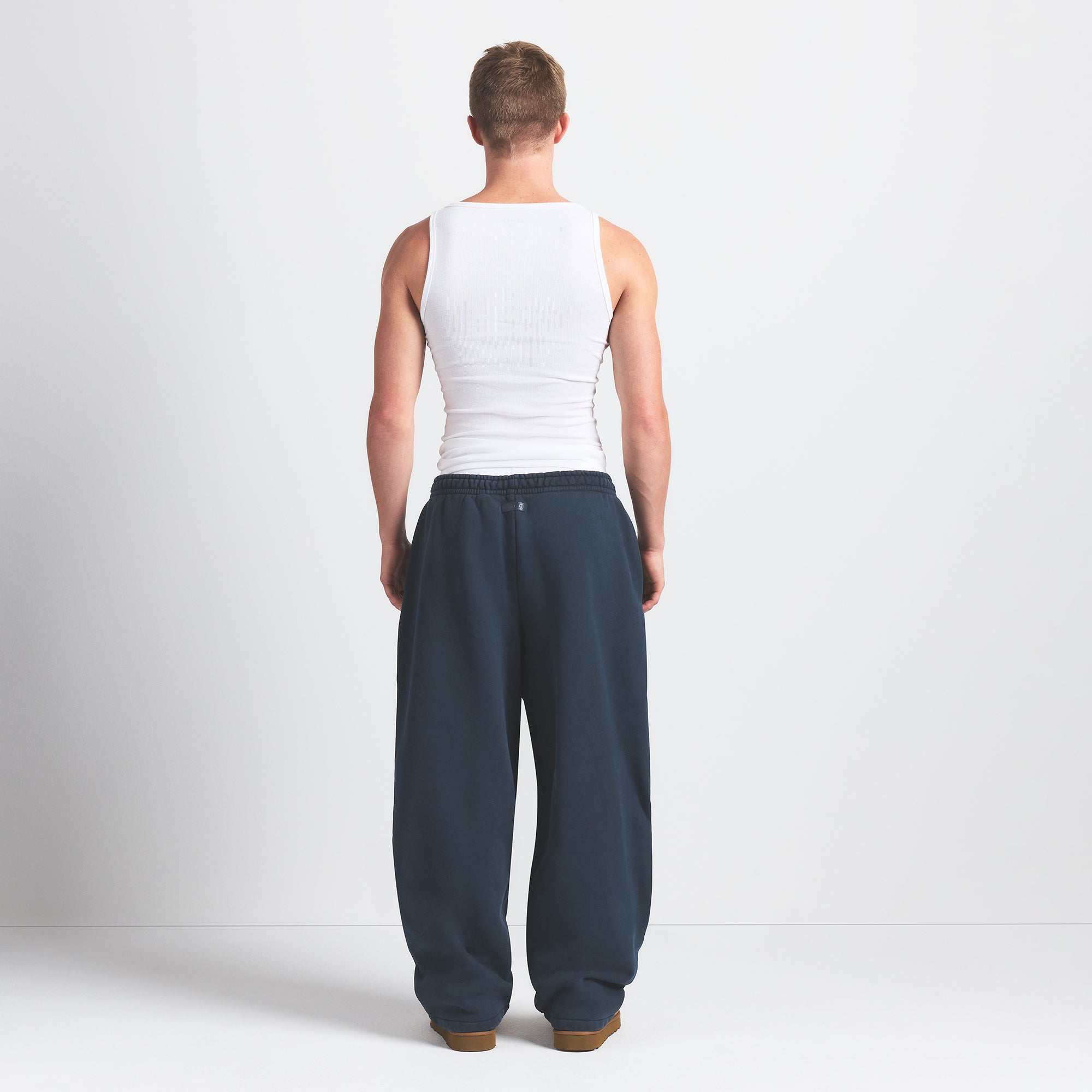 HEAVYWEIGHT FLEECE MENS STRAIGHT LEG PANT | NAVY - Image 6
