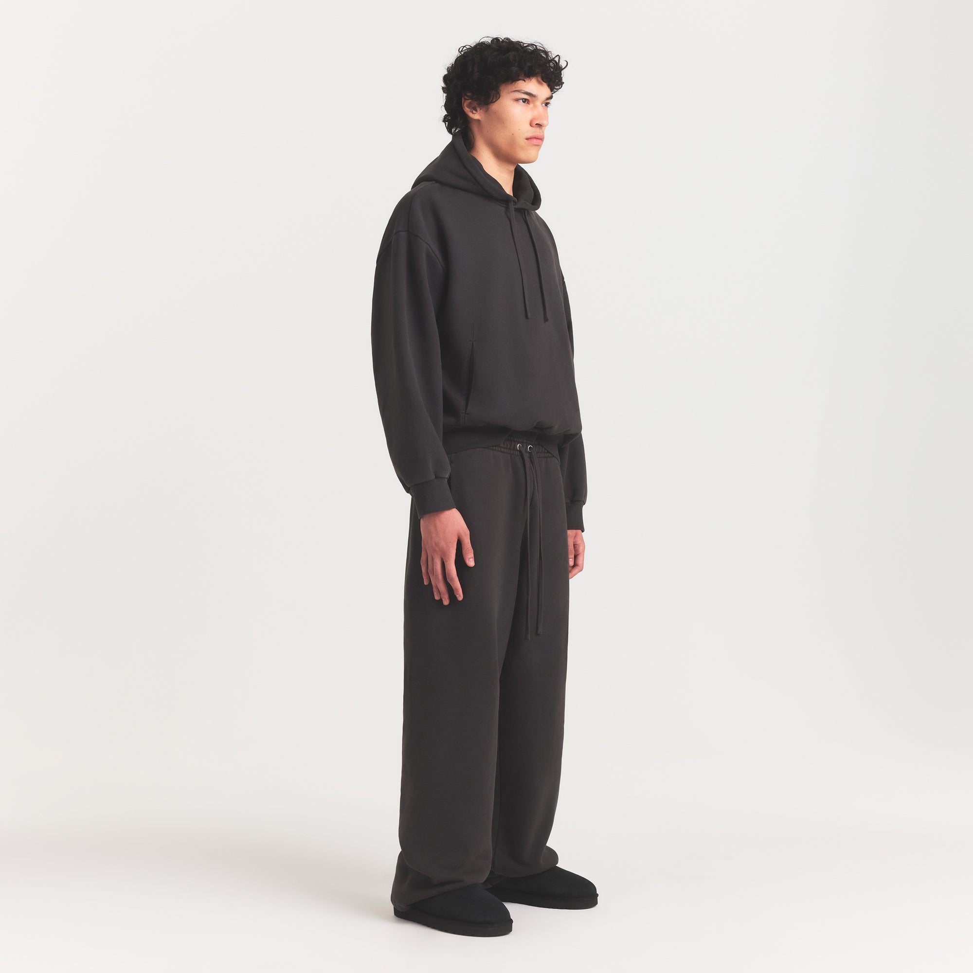 HEAVYWEIGHT FLEECE MENS STRAIGHT LEG PANT | WASHED ONYX - Image 3