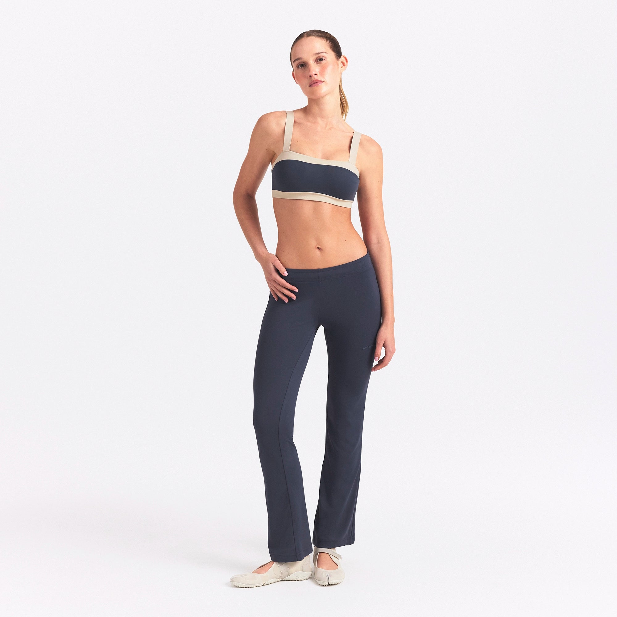 NikeSKIMS AIRY LOW RISE MINI FLARE PANT | DEEP ROYAL - Image 2