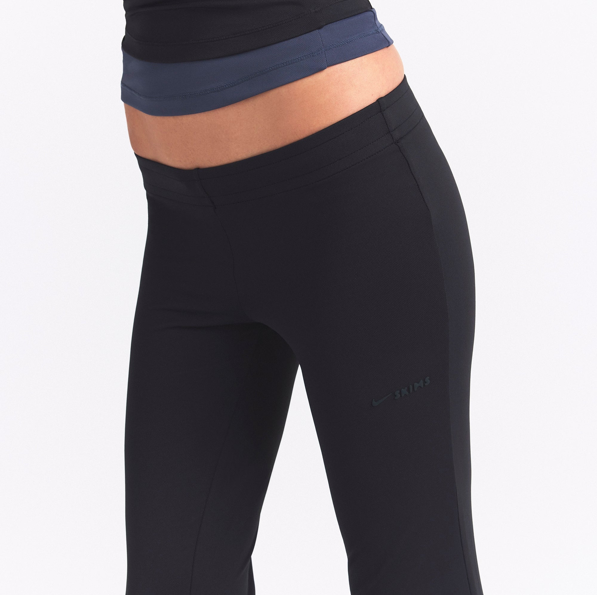 NikeSKIMS AIRY LOW RISE MINI FLARE PANT | OBSIDIAN - Image 4