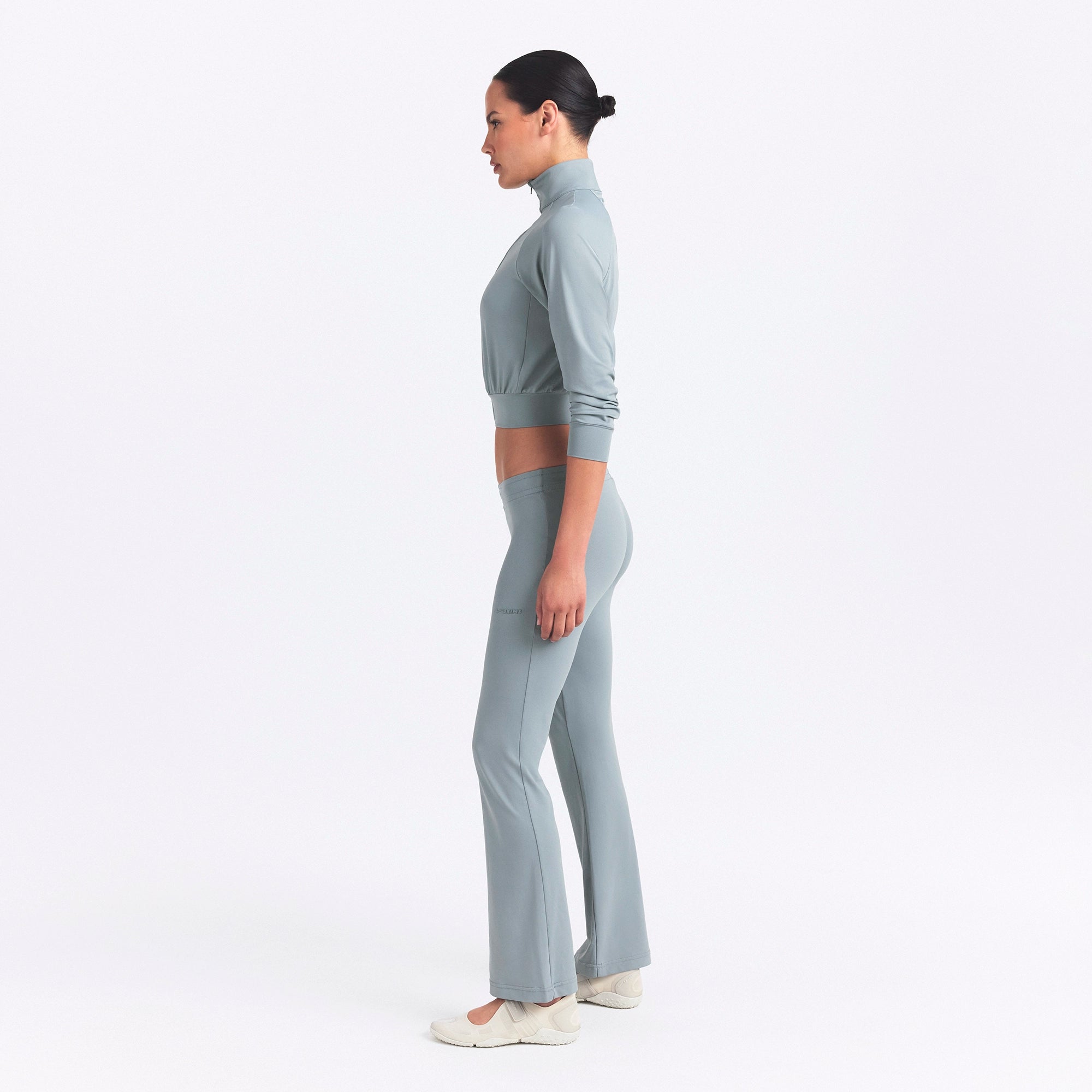 NikeSKIMS AIRY LOW RISE MINI FLARE PANT | WASHED PACIFIC - Image 4