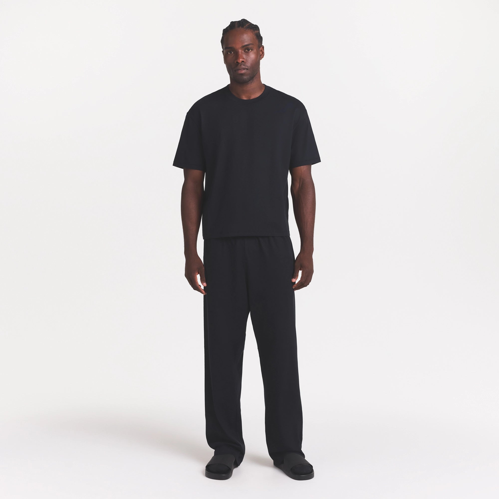 HEAVYWEIGHT COTTON MENS RELAXED PANT | OBSIDIAN - Image 2