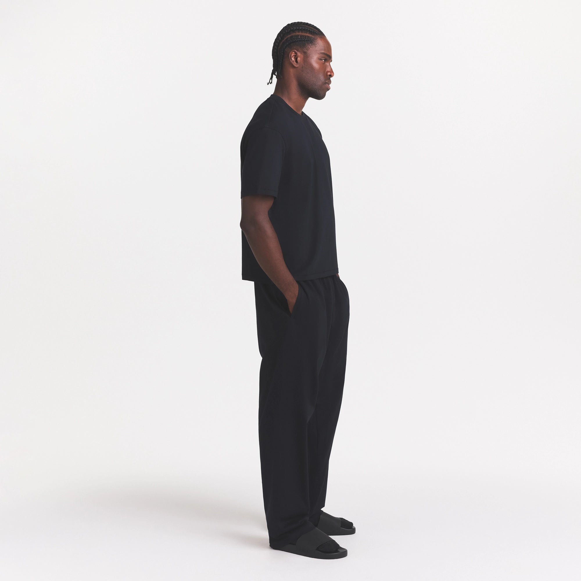 HEAVYWEIGHT COTTON MENS RELAXED PANT | OBSIDIAN - Image 3