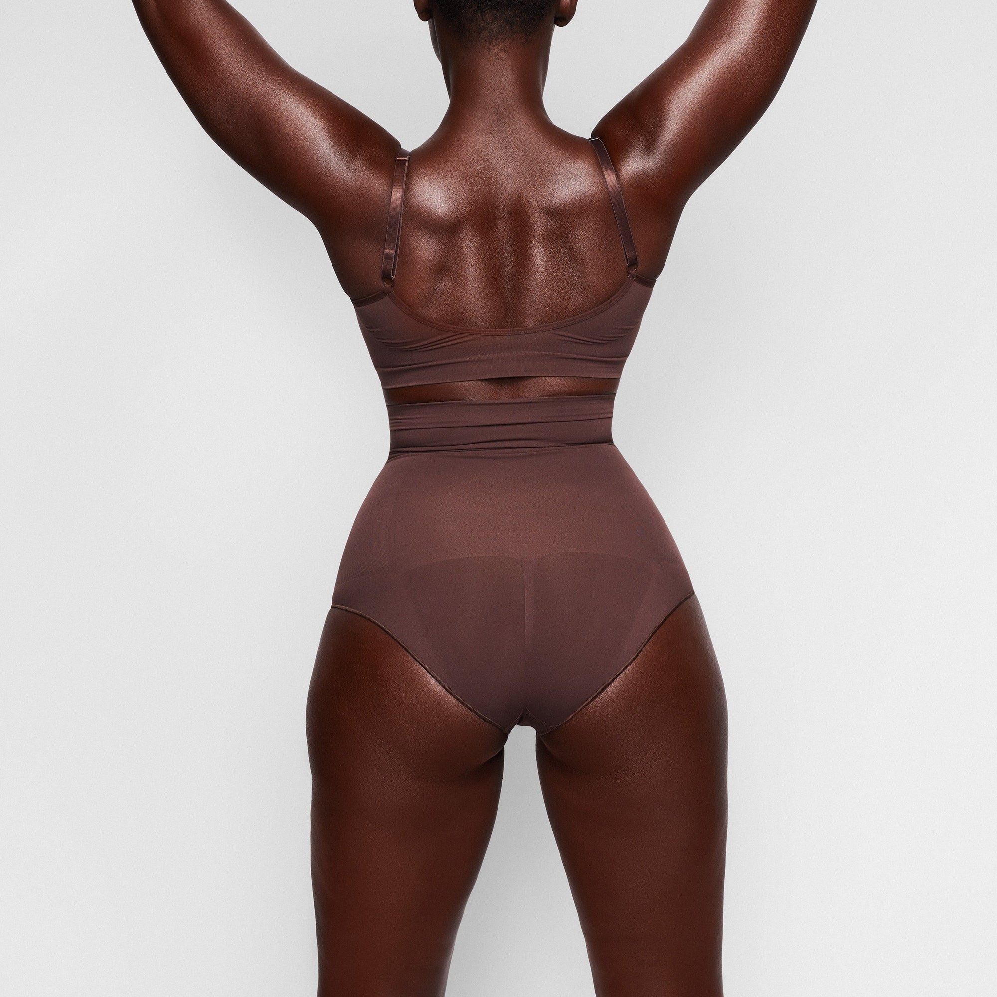 SEAMLESS SCULPT HIGH-WAISTED BRIEF | COCOA - Image 4