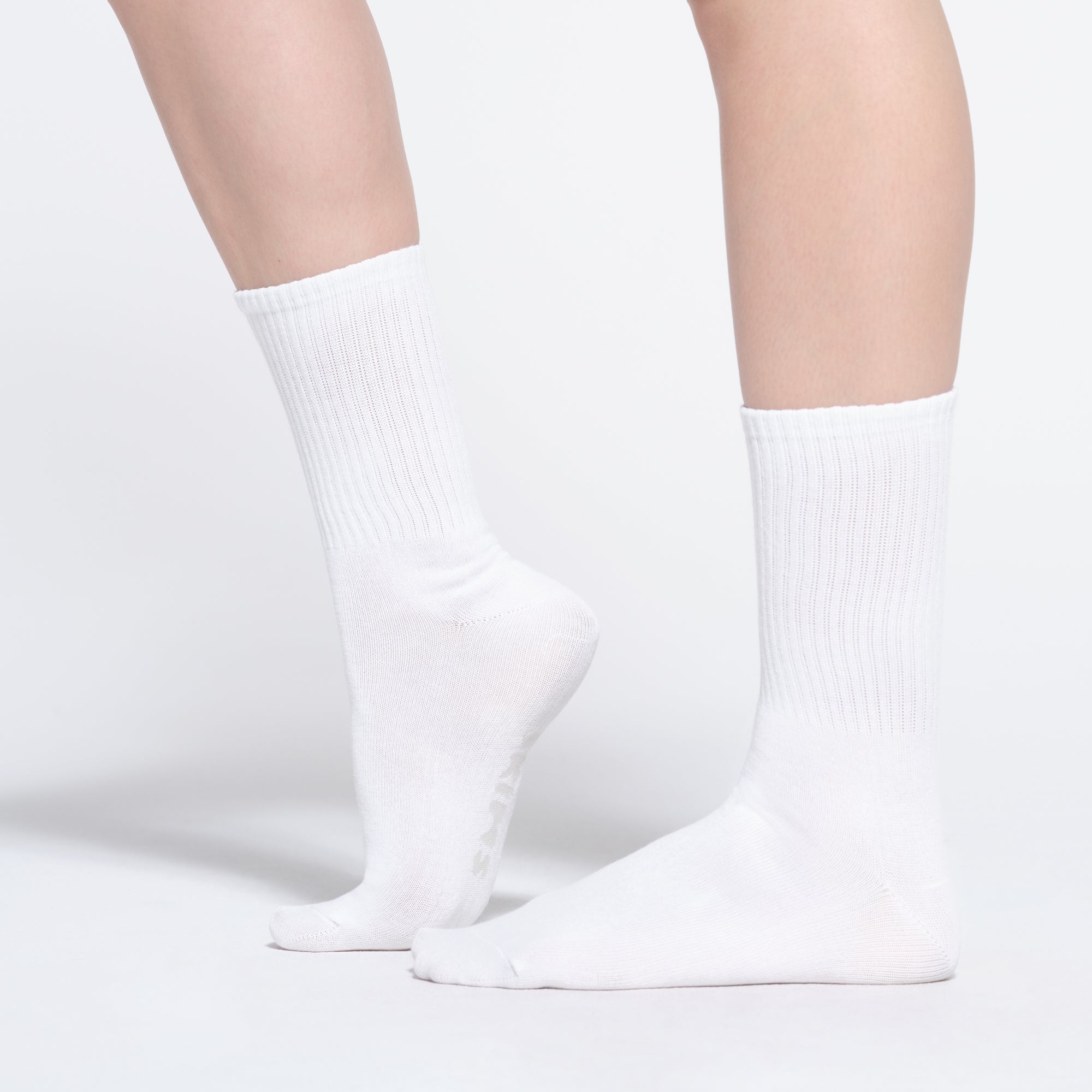 RIBBED CREW SOCK | SNOW - Image 4