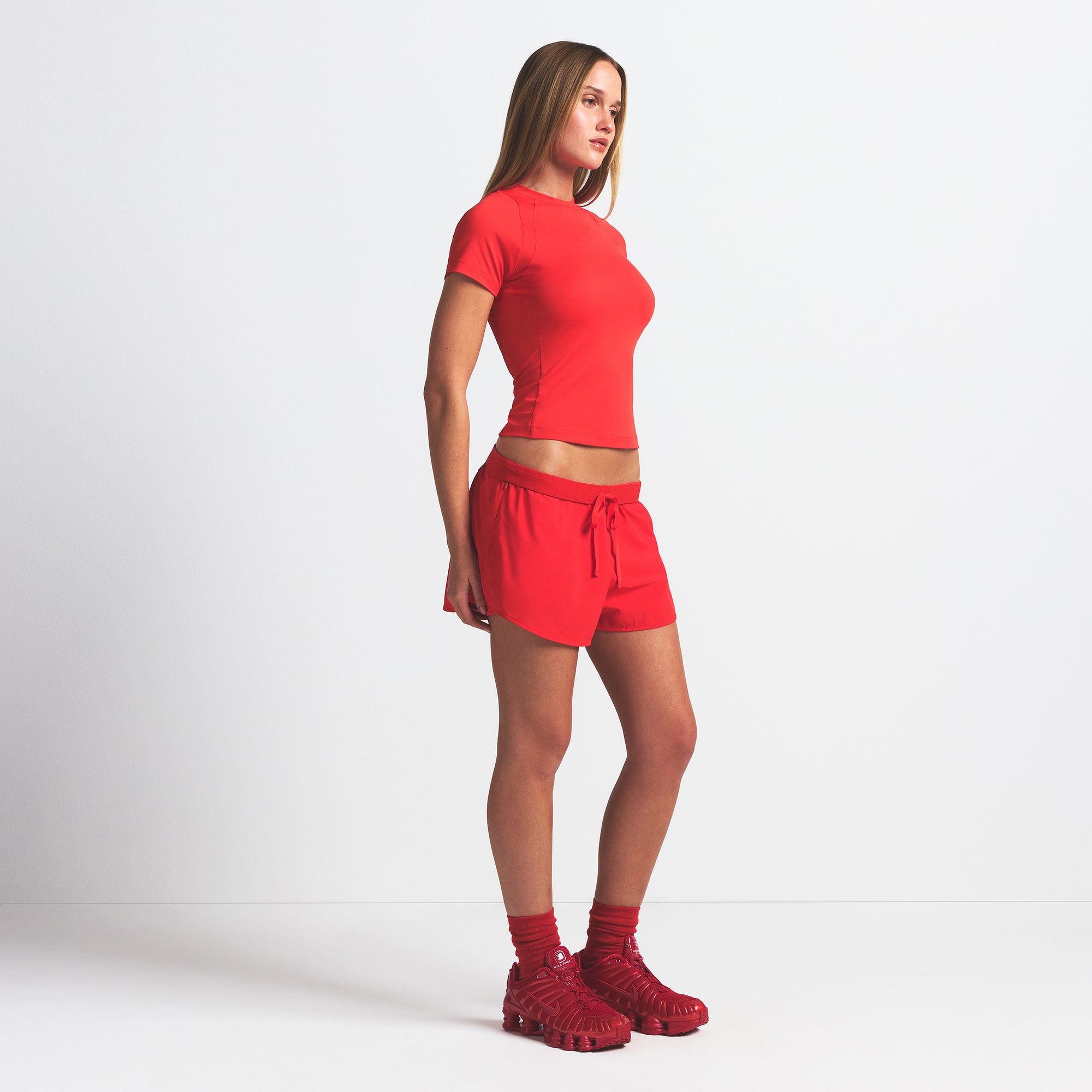 NikeSKIMS WOVEN NYLON 2.5 RUNNER SHORT | RUBY - Image 2