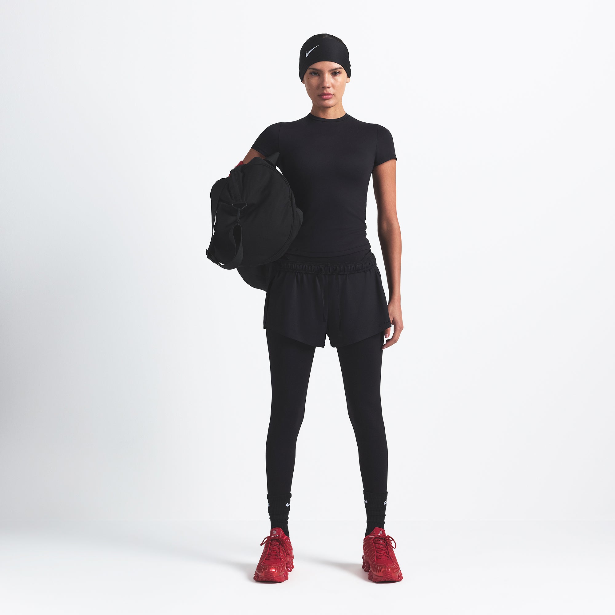 NikeSKIMS AIRY MINI SHORT | OBSIDIAN - Image 2