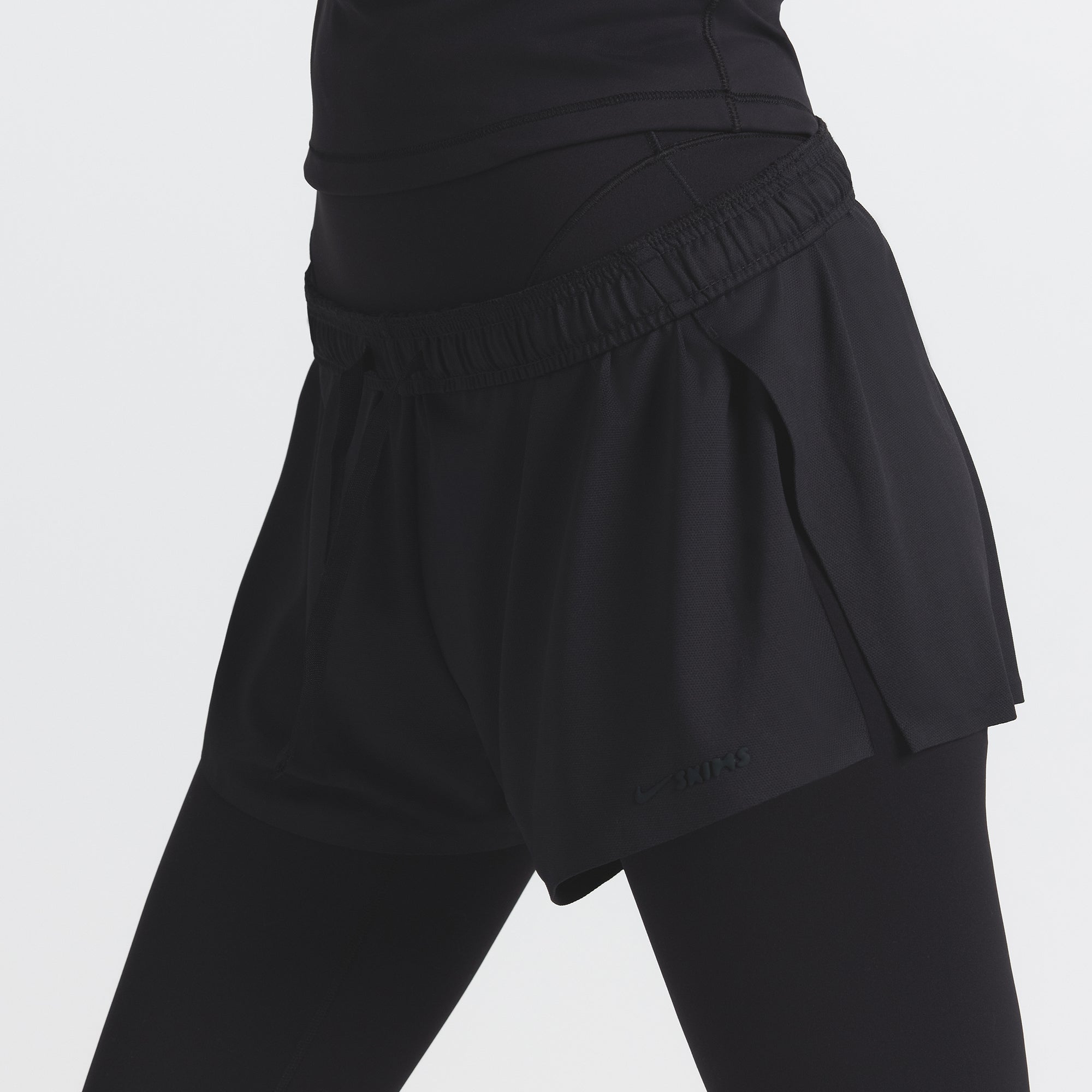 NikeSKIMS AIRY MINI SHORT | OBSIDIAN - Image 3