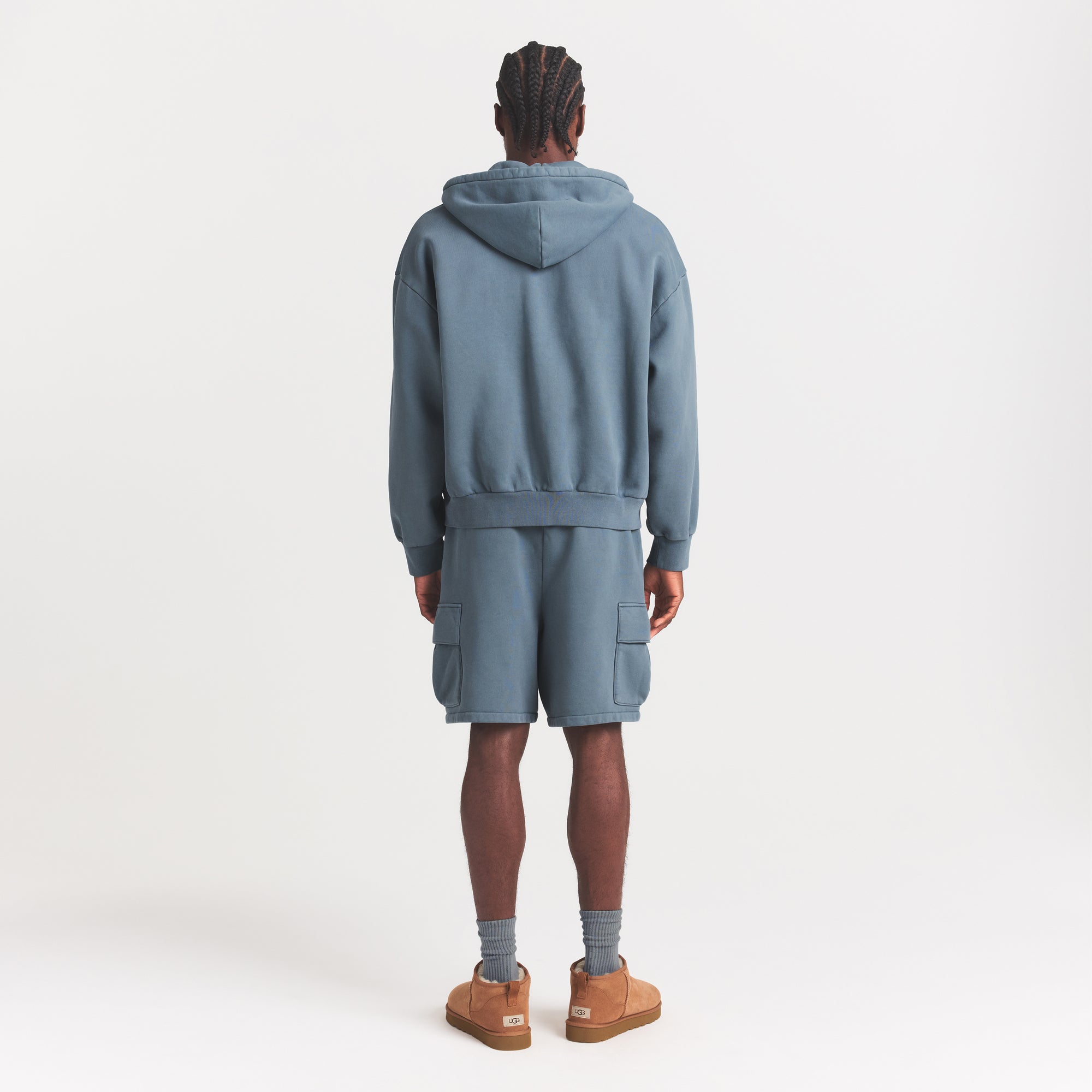 HEAVYWEIGHT FLEECE MENS CARGO SHORT | KYANITE - Image 5