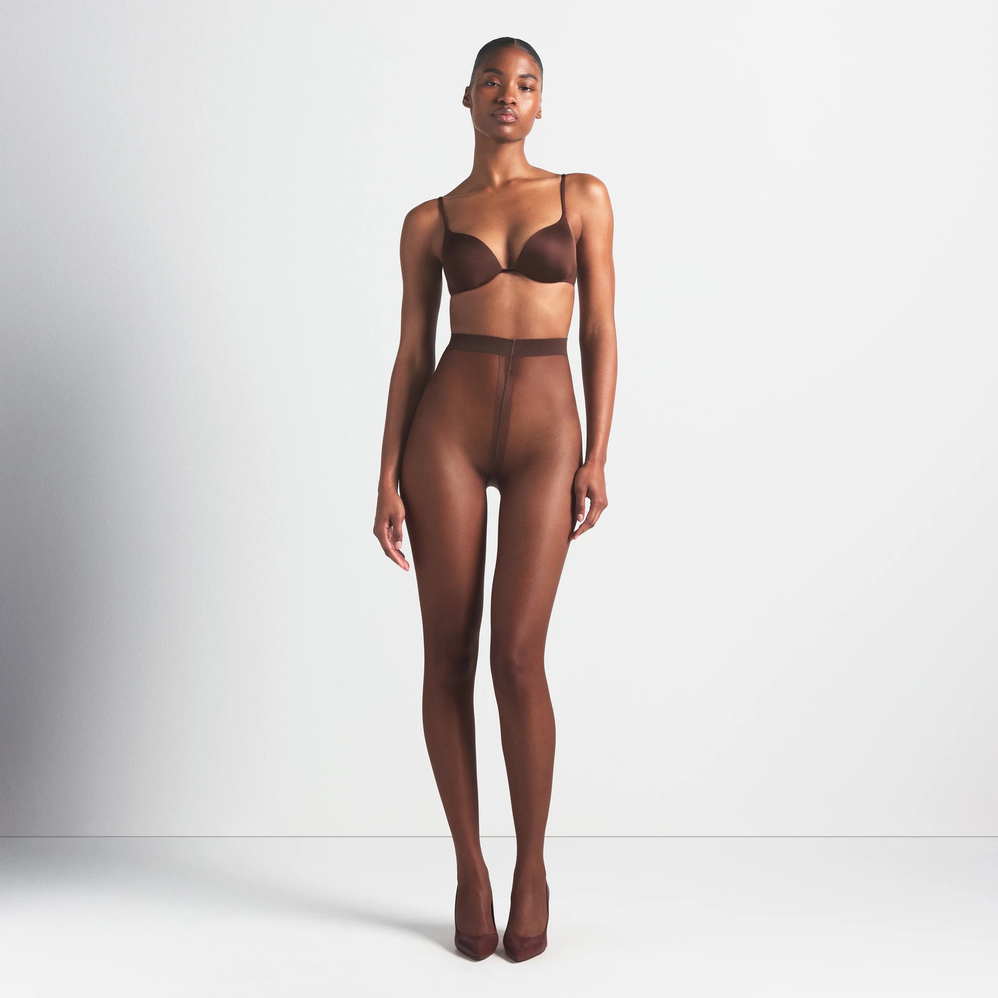 HOSIERY SHEER TIGHTS | ESPRESSO - Image 2