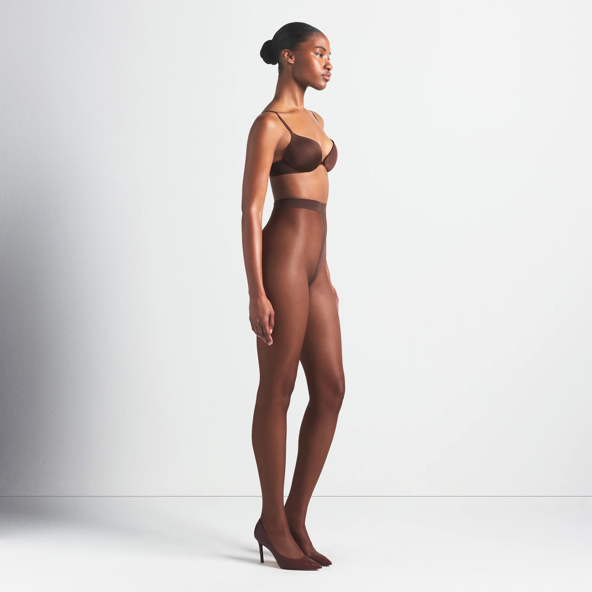 HOSIERY SHEER TIGHTS | ESPRESSO - Image 3