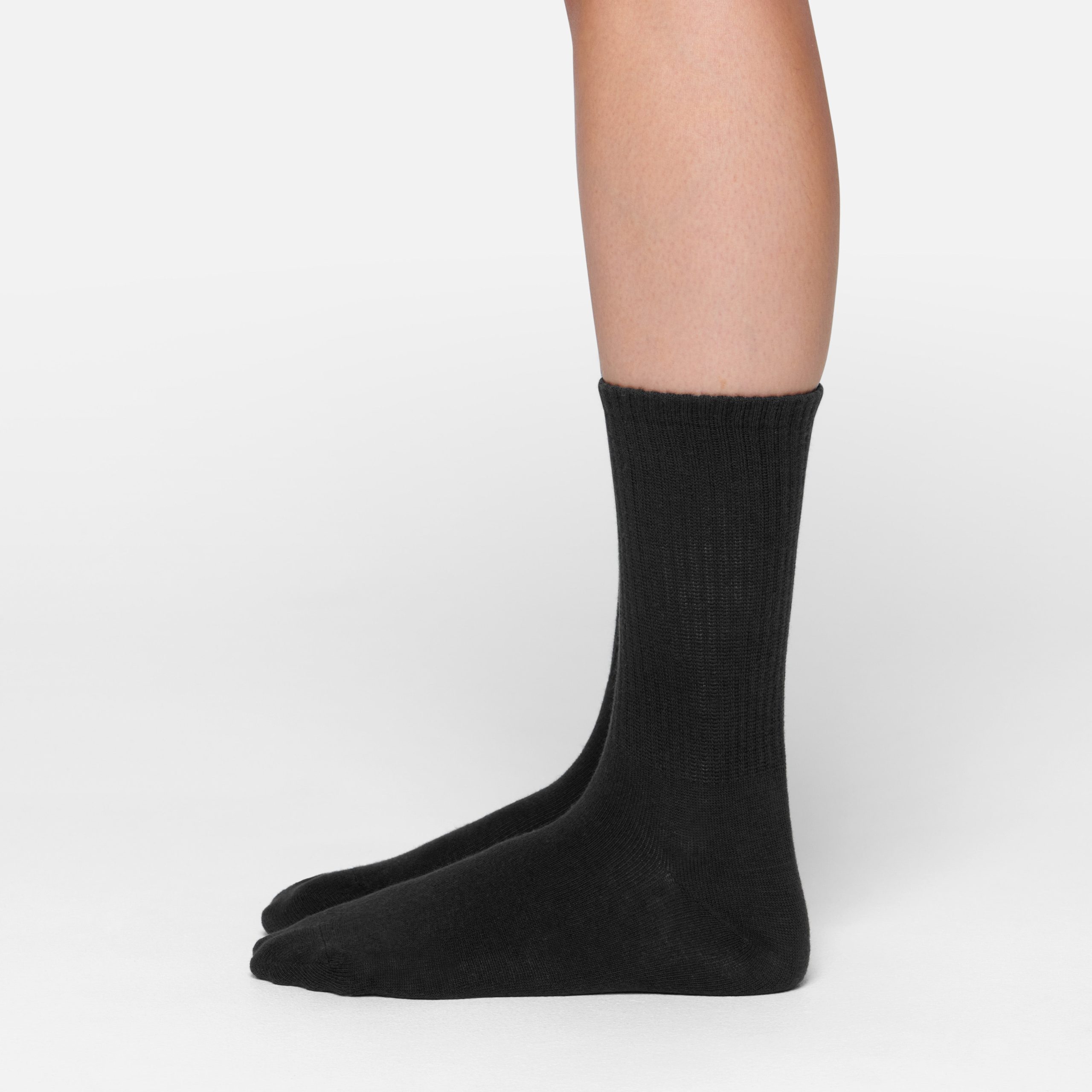 RIBBED CREW SOCK | SOOT - Image 3