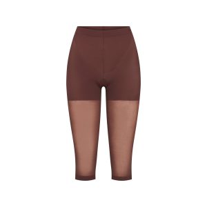 HOSIERY SHAPING CAPRI TIGHTS | COCOA