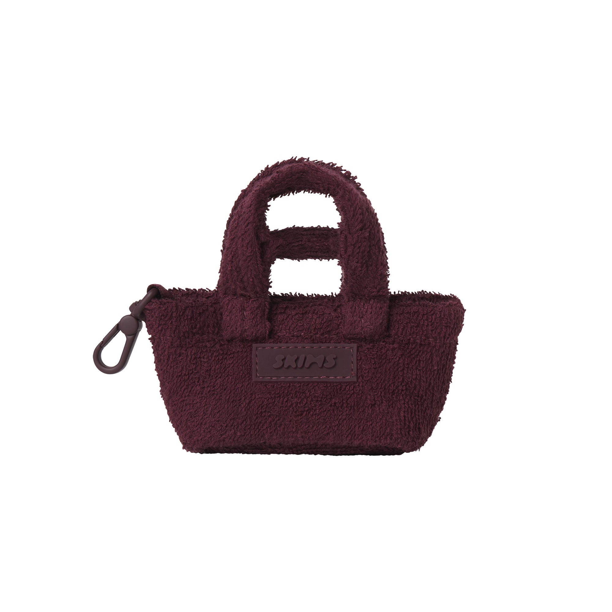 TERRY MICRO TOTE KEYCHAIN | CURRANT - Image 2