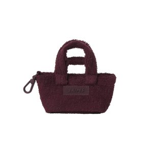 TERRY MICRO TOTE KEYCHAIN | CURRANT
