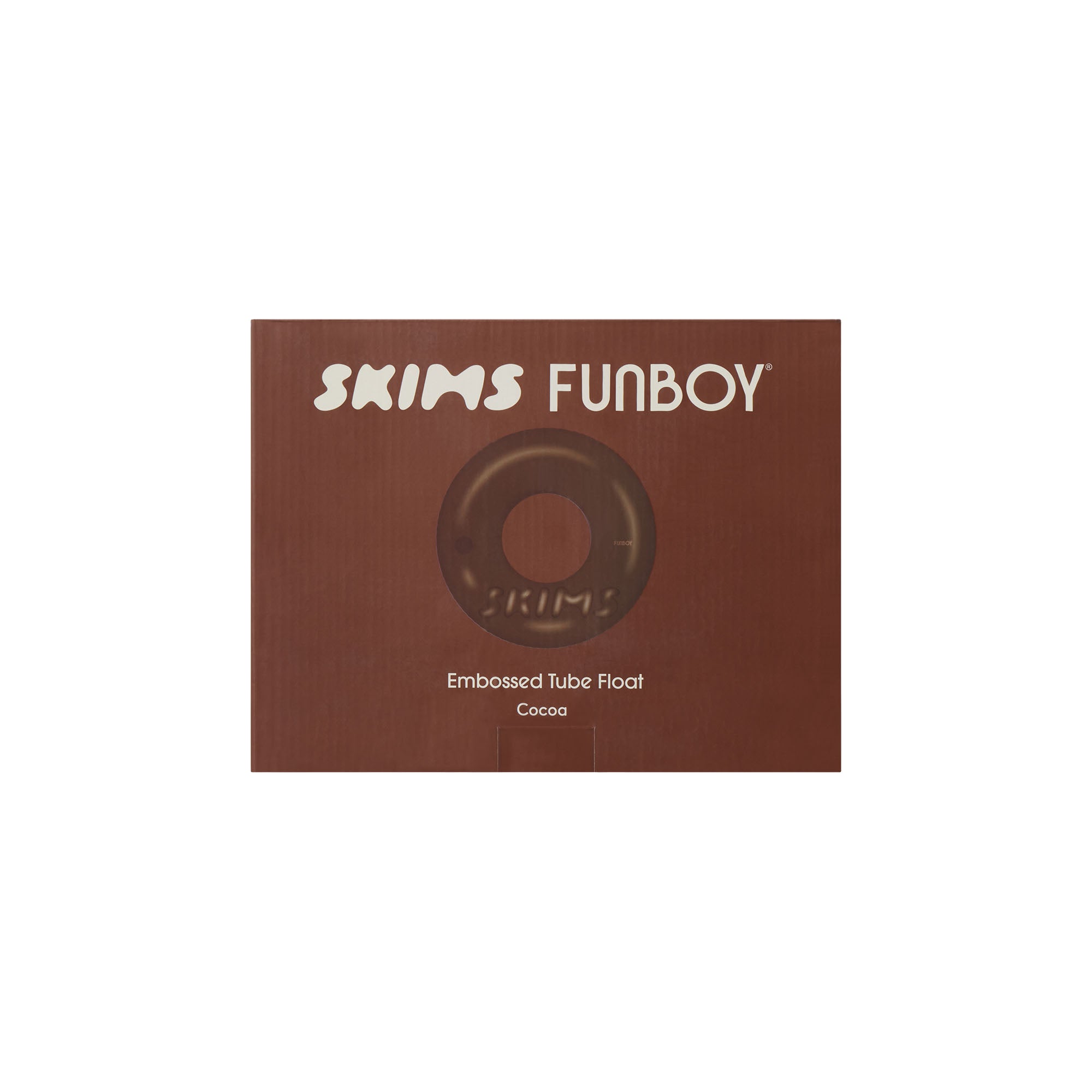 FUNBOY X SKIMS EMBOSSED TUBE FLOAT | COCOA - Image 4