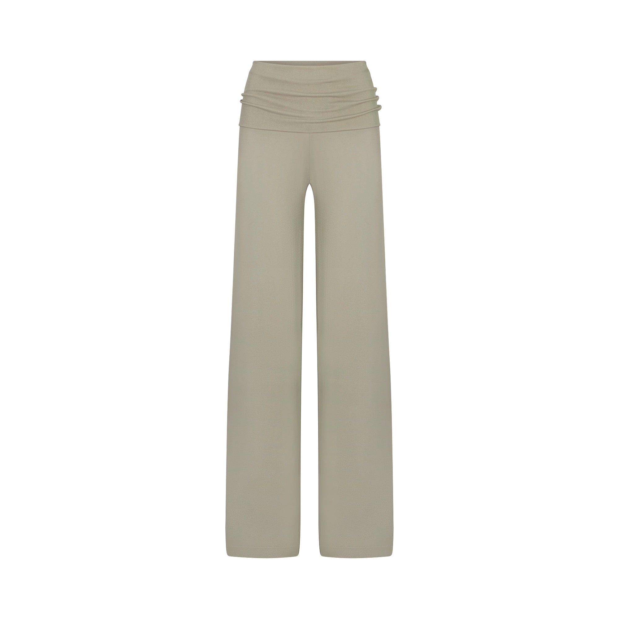NikeSKIMS STRETCH KNIT FOLDOVER WIDE LEG PANT | DUNE