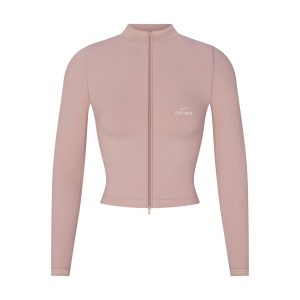 NikeSKIMS RIBBED SEAMLESS ZIP UP CROP JACKET | HIMALAYAN