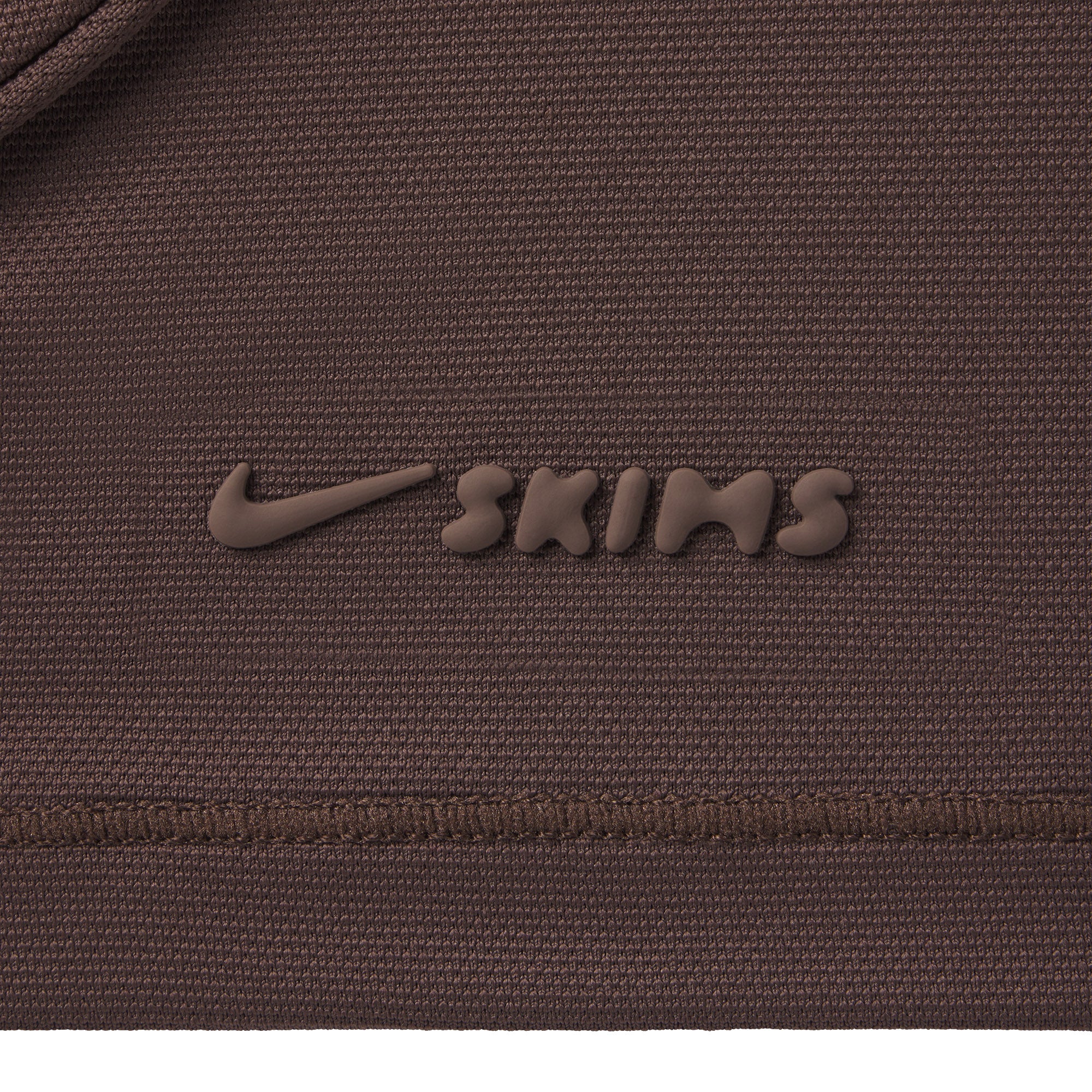 NikeSKIMS AIRY LONG SLEEVE CREW NECK TOP | DARK SEPIA - Image 5