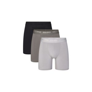 SKIMS STRETCH MENS 5 BOXER BRIEF 3-PACK | GUNMETAL MULTI