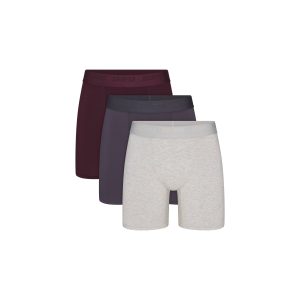 SKIMS STRETCH MENS 5 BOXER BRIEF 3-PACK | RAVEN MULTI