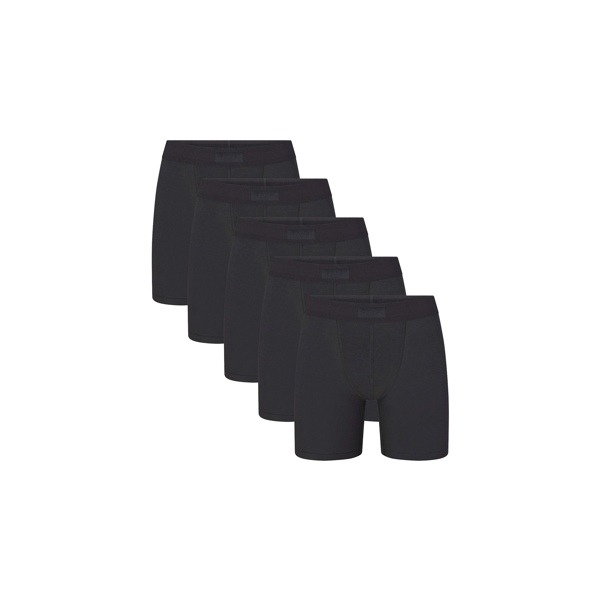 SKIMS COTTON MENS 5 BOXER BRIEF 5-PACK | ONYX