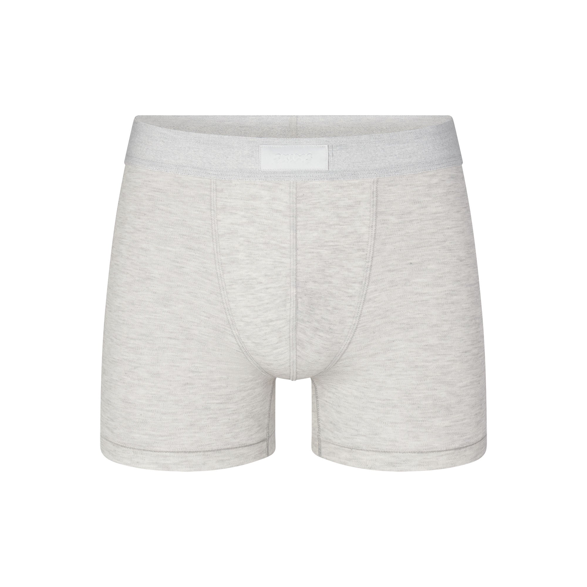 SKIMS COTTON MENS 3 BOXER BRIEF | LIGHT HEATHER GREY