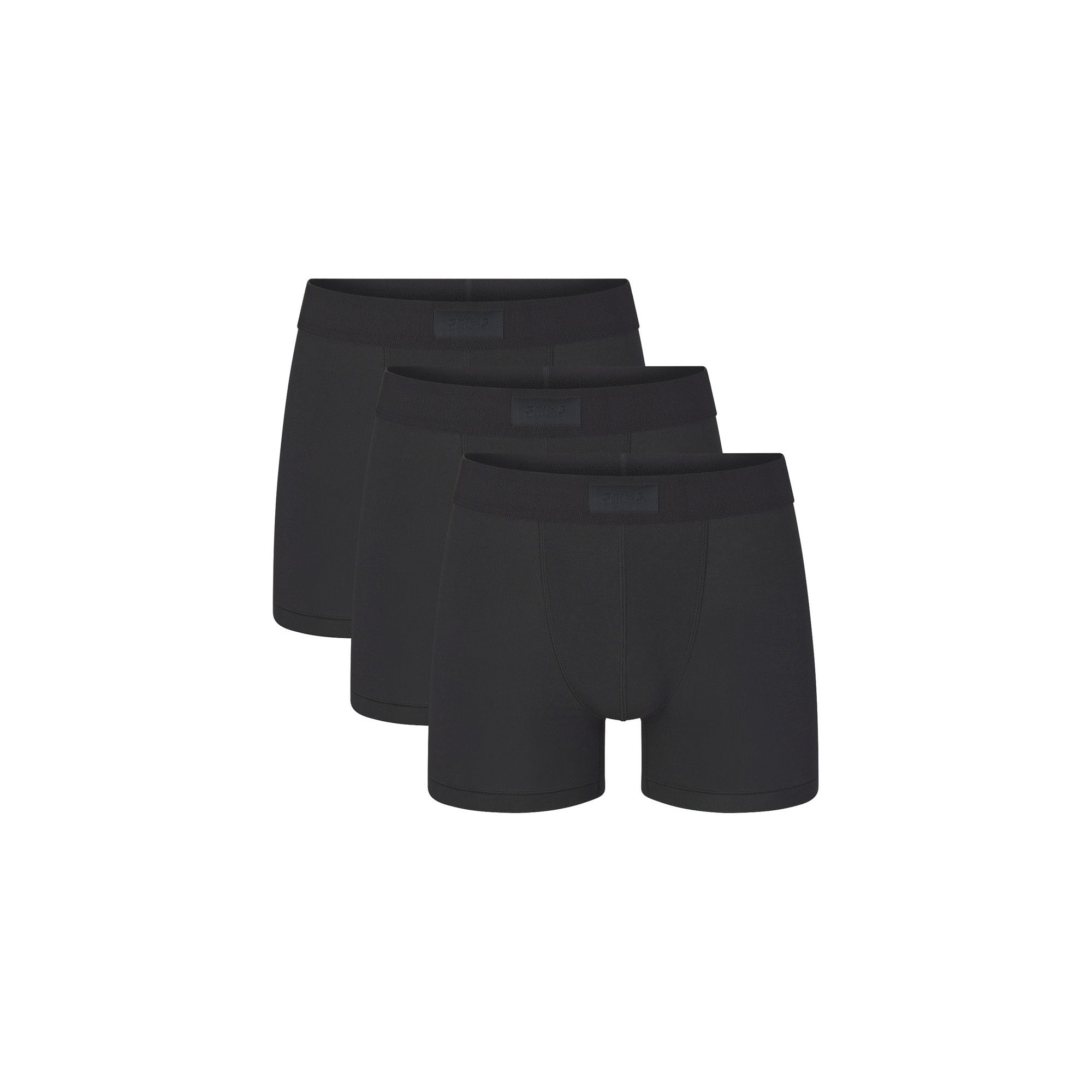 SKIMS COTTON MENS 3 BOXER BRIEF 3-PACK | ONYX