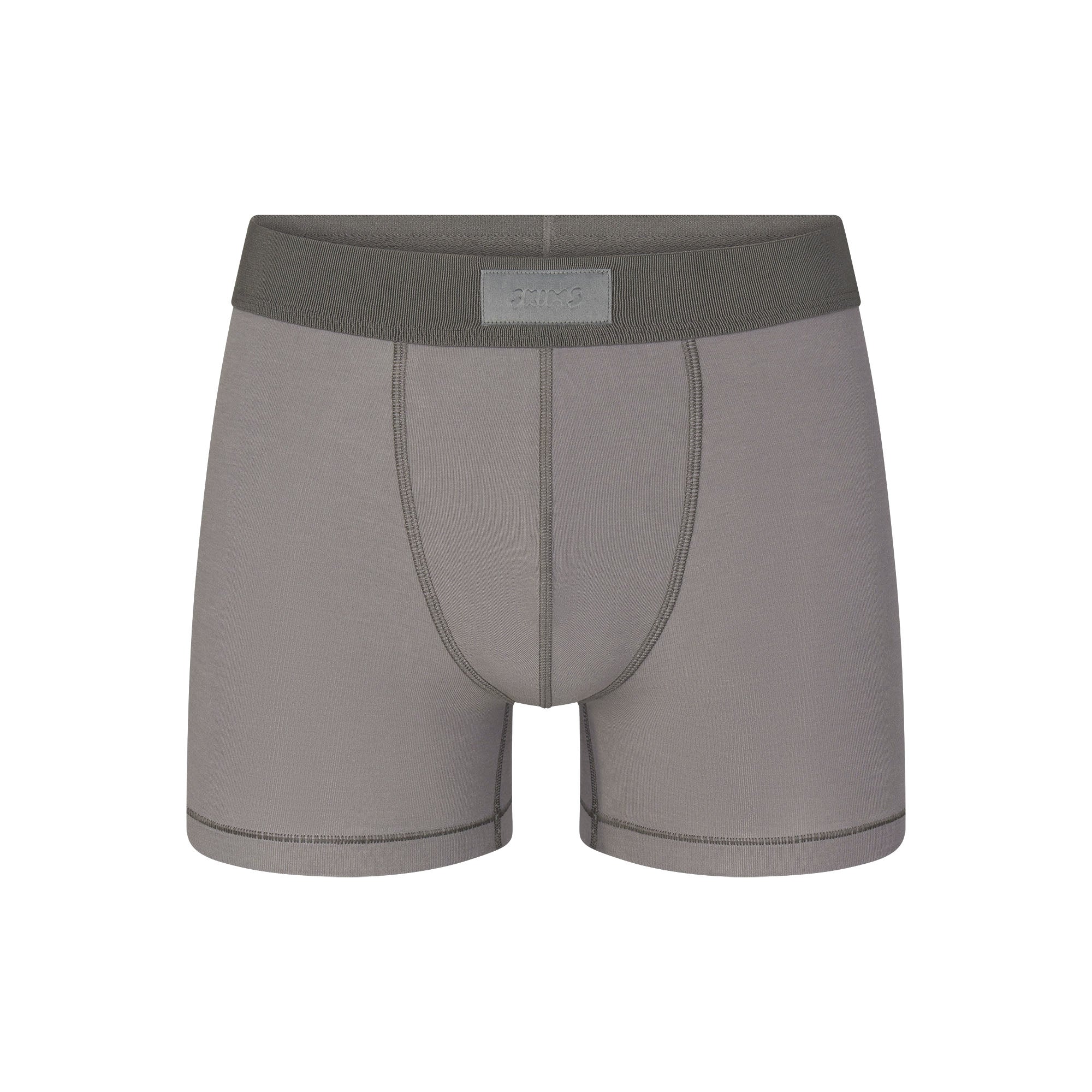 SKIMS COTTON MENS 3 BOXER BRIEF | WASHED GUNMETAL