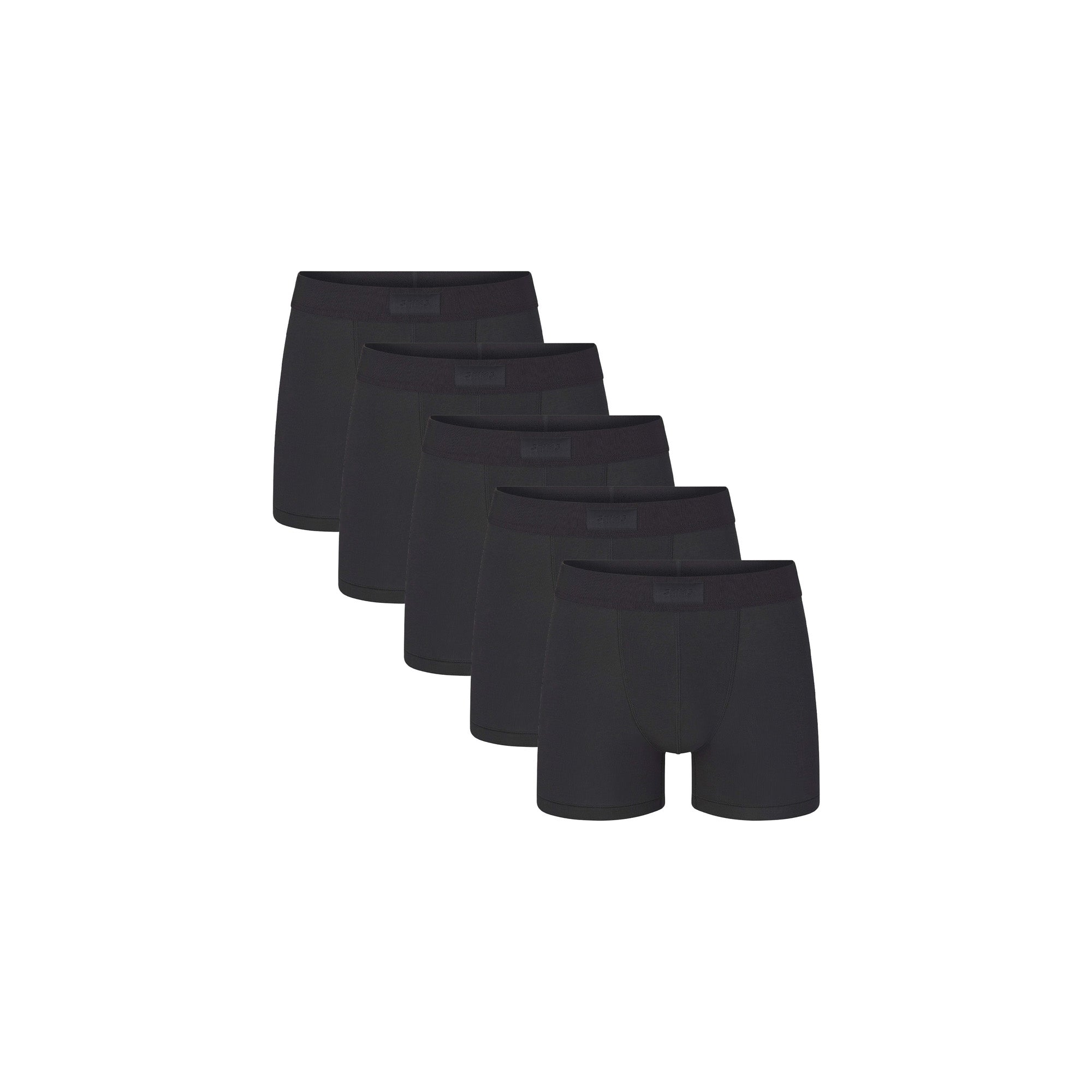 SKIMS COTTON MENS 3 BOXER BRIEF 5-PACK | ONYX