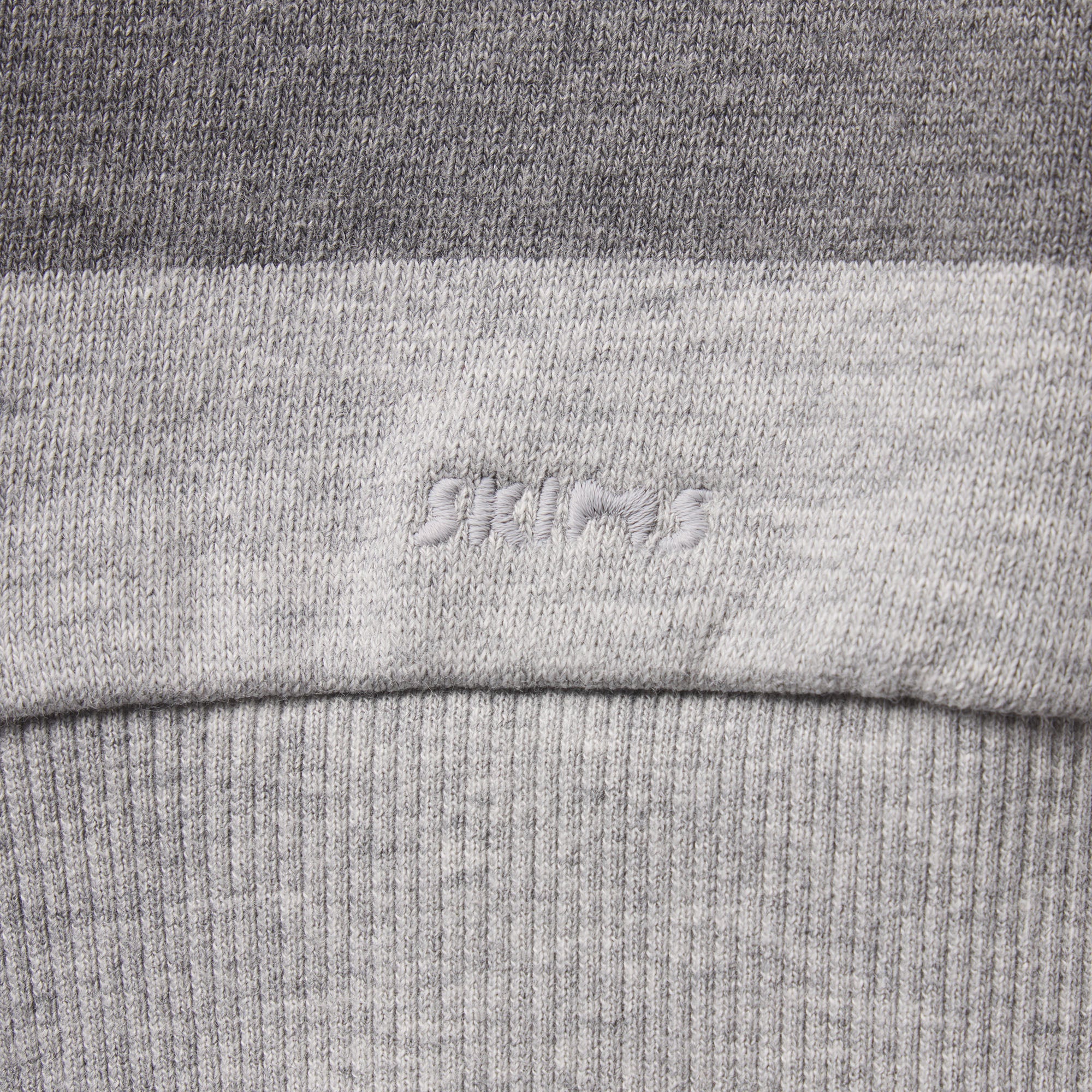 BOYFRIEND FLEECE OVERSIZED POLO | GREY HEATHER MULTI - Image 6
