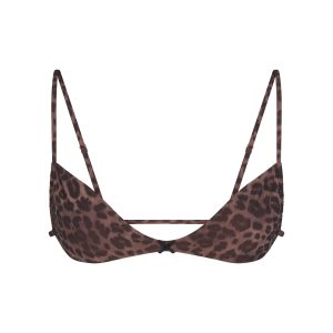 FITS EVERYBODY MICRO SKIMPY BRALETTE | UMBER LEOPARD PRINT