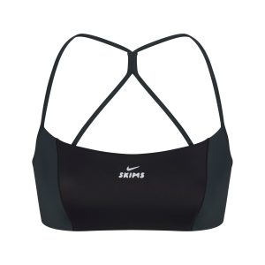 NikeSKIMS SHINE MICRO SCOOP BRA | OBSIDIAN AND DARK TEAL
