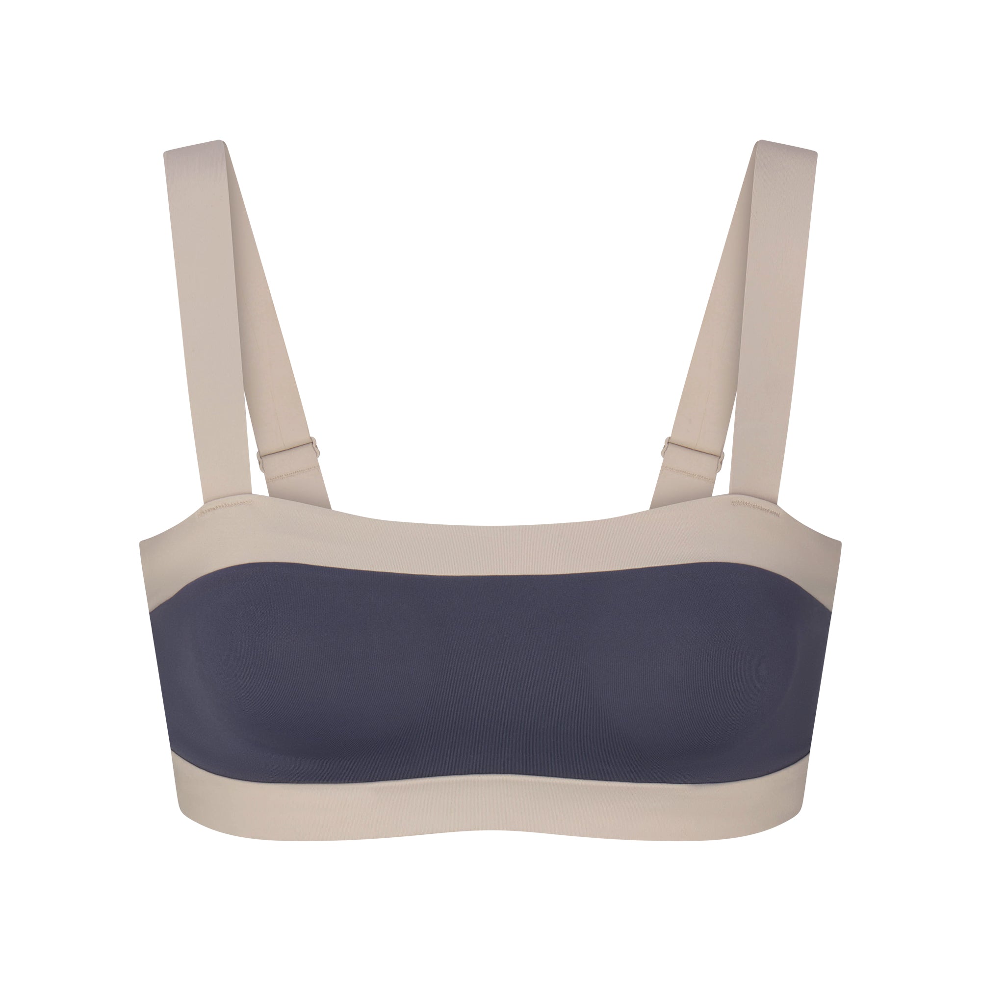 NikeSKIMS MATTE SHINE MIX STRAIGHT NECK BRA | DEEP ROYAL AND STONE