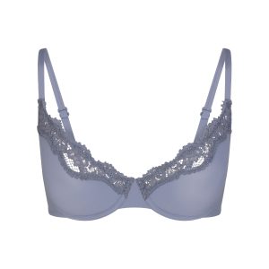 FITS EVERYBODY LACE UNLINED SCOOP BRA | SLATE TONAL