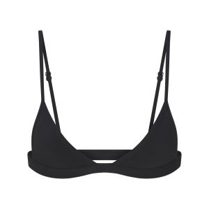 EVERYDAY COTTON TRIANGLE BRALETTE | ONYX