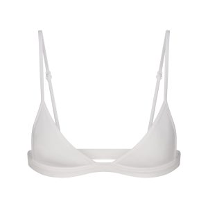 EVERYDAY COTTON TRIANGLE BRALETTE | SNOW