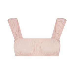 POPLIN APPAREL BRALETTE | DUSTY PINK
