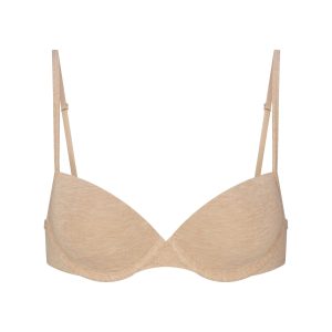 EVERYDAY COTTON T-SHIRT BRA | CLAY HEATHER